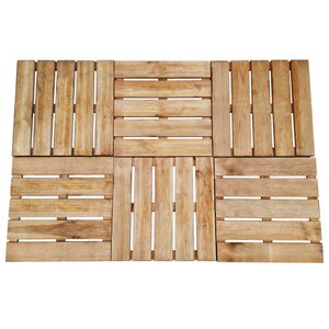 vidaXL Dalles de terrasse 6 Pièces 50x50 cm Bois Marron