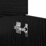 vidaXL Cabinet de salle de bain Chêne noir 100 x 38 5 x 46 cm