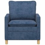 vidaXL Canapé Bleu 76 x 81 x 87 5 cm Polyester