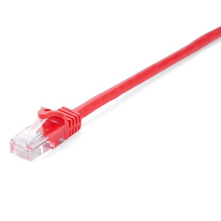 V7 câble rj45 cat5e non blindé (utp) rj45 mâle vers rj45 mâle  rouge 2m 6.6ft