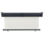 vidaXL Auvent latéral de balcon 165x250 cm Crème