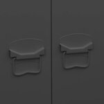 vidaXL Garde-robe industrielle Noir 90x50x180 cm Métal