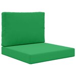 vidaXL Coussin de canapé d'extérieur Polyester Vert 60 x 60 cm