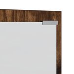 vidaXL Porte-manteau mural avec stockage avec miroir Chêne fumé 100 x 10 x 100 cm
