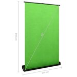 Vidaxl toile de fond de photographie vert 95" 4:3