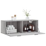 vidaXL Armoire murale sonoma gris 100x36 5x35 cm bois d'ingénierie