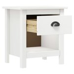 vidaXL Tables de chevet 2 Pièces Hill 46x35x49 5 cm Bois de pin solide