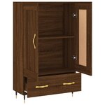 vidaXL Buffet haut chêne marron 69 5x31x115 cm bois d'ingénierie