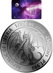Monnaie VENOM DRAGON 1/500 Oz Platine 25$ Liberia 2026 (PRÉCOMMANDE)