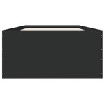 vidaXL Cadre de lit noir 100x200 cm bois d'ingénierie