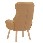 vidaXL Fauteuil relaxant Beige 69 x 74 x 93 cm tissu