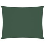 vidaXL Voile de parasol tissu oxford rectangulaire 5x7 m vert foncé