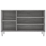 vidaXL Armoire à chaussures Sonoma gris 102x36x60 cm Bois d'ingénierie