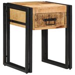 vidaXL Table d'appoint 40 x 40 x 50 cm Bois de mangue massif
