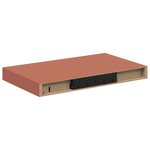 vidaXL Étagère Murale 2 pc Rouge 40 x 23 5 x 3 8 cm Bois d'ingénierie