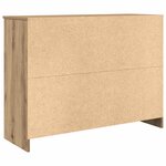 vidaXL Buffet avec tiroir chêne artisanal 101x35x76 cm bois ingénierie