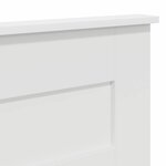 vidaXL Tête de lit avec tête de lit Blanc 140 cm Bois d'ingénierie