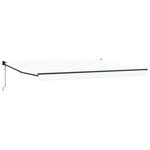 vidaXL Auvent Blanc 450 x 300 x 165 cm Polyester et métal