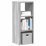 vidaXL Bibliothèque empilable sonoma gris 30x30x80 cm bois ingénierie