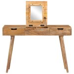 vidaXL Coiffeuse 112x45x76 cm Bois de manguier solide