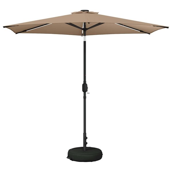 vidaXL Parasol de jardin avec lumières LED et base 270 x 270 cm