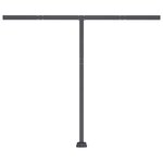 vidaXL Auvent manuel rétractable avec LED 350x250 cm Anthracite