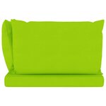 vidaXL Canapé palette de jardin 2 places et coussins vert vif Pinède
