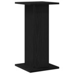 vidaXL Supports de haut-parleur 2 Pièces Chêne noir Bois d'ingénierie