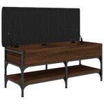 vidaXL Banc à chaussures chêne marron 102x42x45 cm bois d'ingénierie