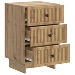 vidaXL Cabinet de chevet avec tiroir Chêne artisanal 43 x 41 x 66 5 cm