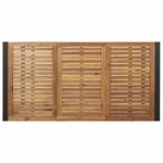 vidaXL Ensemble de salle à manger pour jardin 7 Pièces Noir et marron
