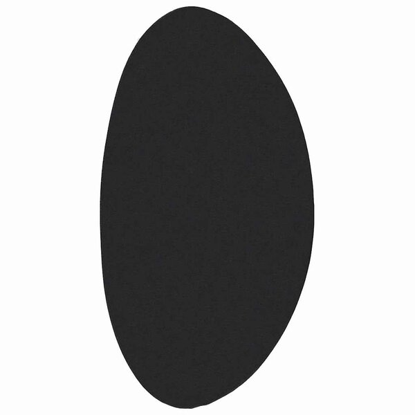 vidaXL Tapis Noir 100 x 200 cm Polyester