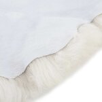 vidaXL Peau de mouton Crème (60-70)x(90-100) cm