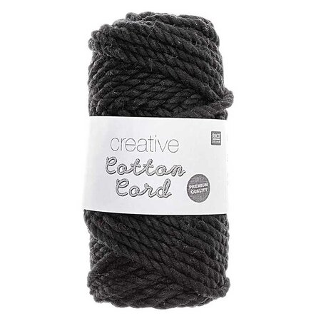 Pelote de corde en coton 25 m - Noir