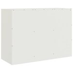 vidaXL Buffet blanc 99x39x73 cm acier