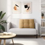 vidaXL Coussin de Dos Marron 80 x 24 x 50 cm Velours