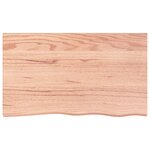 vidaXL Étagère murale marron clair bois chêne massif traité