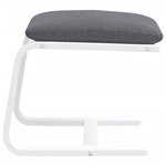 vidaXL Repose-pied Gris foncé 51x41x40 cm Tissu