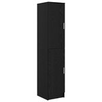 vidaXL Buffet Chêne noir Bois d'ingénierie Moyen Buffet Rectangulaire