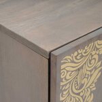 vidaXL Armoire d'évier Gris 62 x 33 x 58 cm Bois de mangue massif