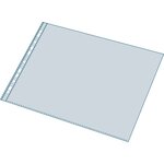 Sachet 10 pochettes perforées PP lisse HQ 9/100e - A3 horizontal - Cristal EXACOMPTA