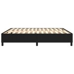 vidaXL Cadre de lit Noir 160x200 cm Tissu