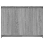 vidaXL Buffet Sonoma gris 102x33x75 cm Bois d'ingénierie