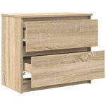 vidaXL Meuble TV chêne sonoma 60x35x54 cm bois d'ingénierie