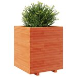 vidaXL Jardinière cire marron 60x60x72 5 cm bois de pin massif