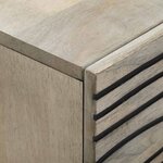 vidaXL Meubles et étagères de rangement pour médias Blanc et Noir