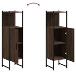 vidaXL Armoire de salle de bain chêne marron 33x33x120 5 cm
