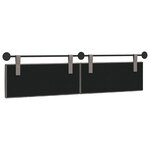 vidaXL Tête de lit suspendue Taupe Tissu