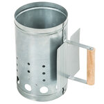 Tectake cheminée d'allumage charbon - argent