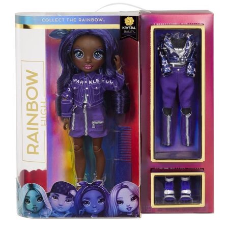 Rainbow high fashion doll krystal bailey indigo